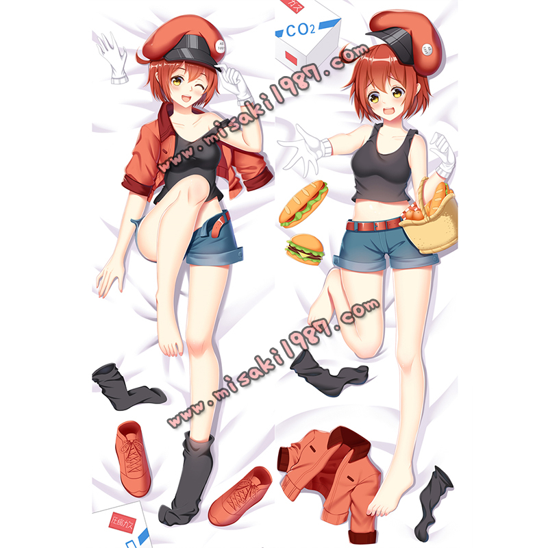 Cells at Work! Hataraku Saibou Dakimakura Sekkekkyuu Body Pillow Case