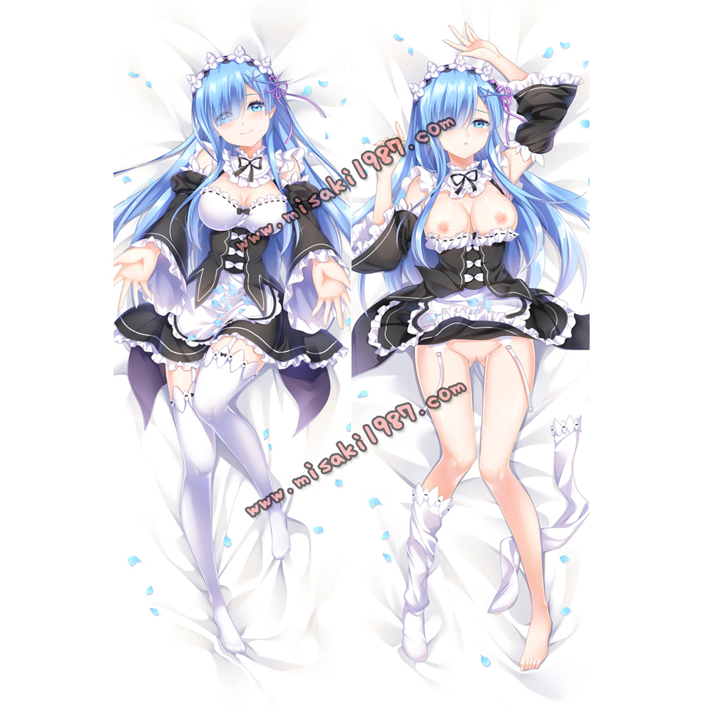 Re:Zero Dakimakura Rem Body Pillow Case 06