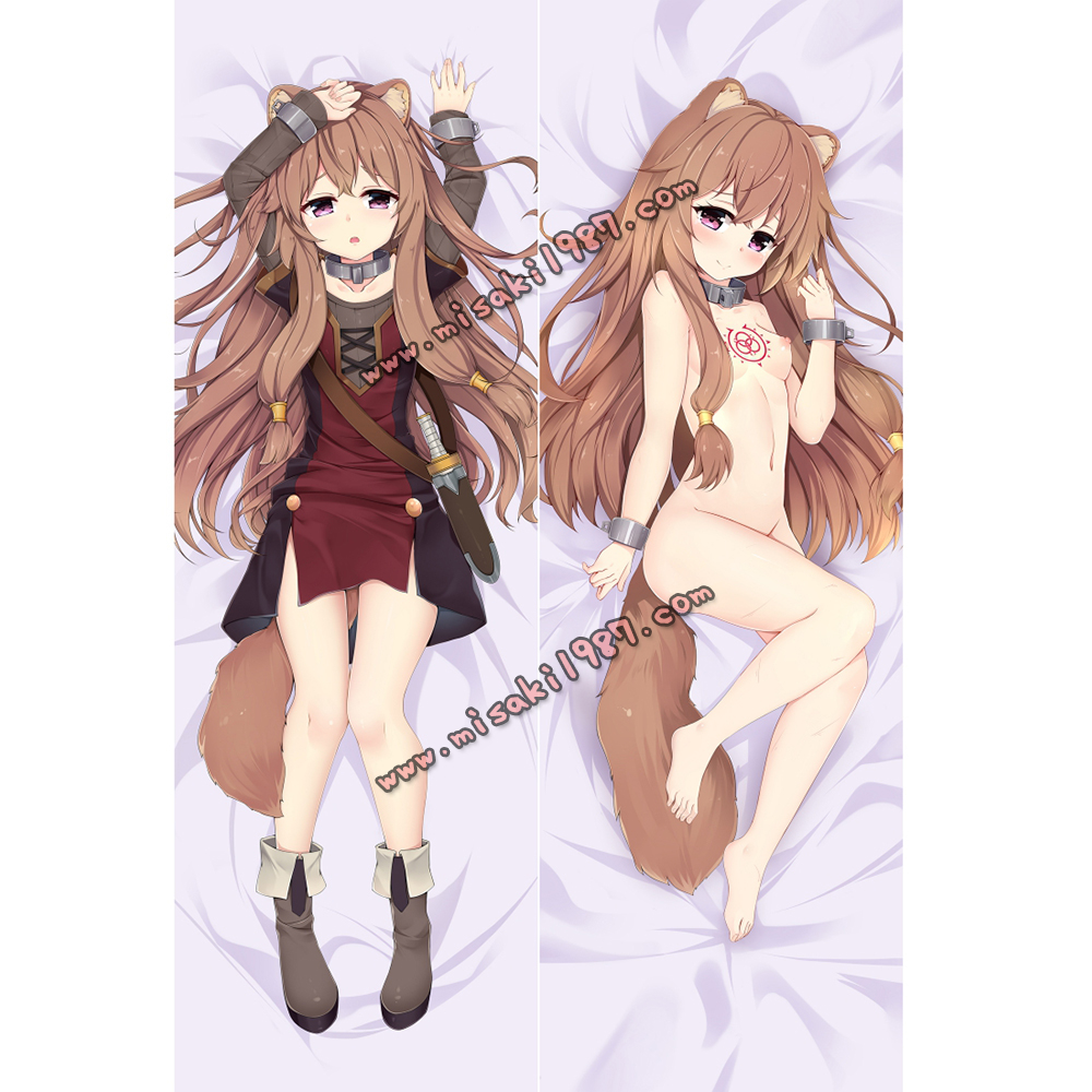 The Rising of the Shield Hero Dakimakura Raphtalia Body Pillow Case 02