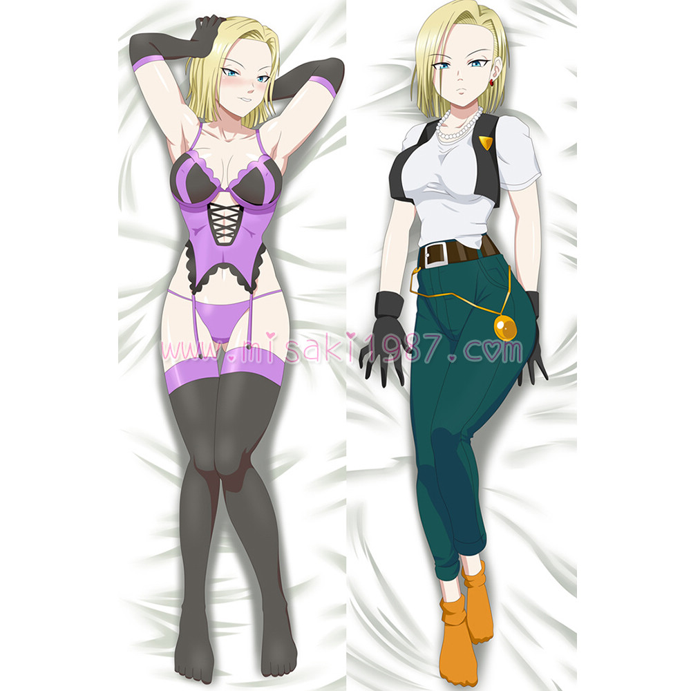 Dragon Ball Dakimakura Android 18 Body Pillow Case