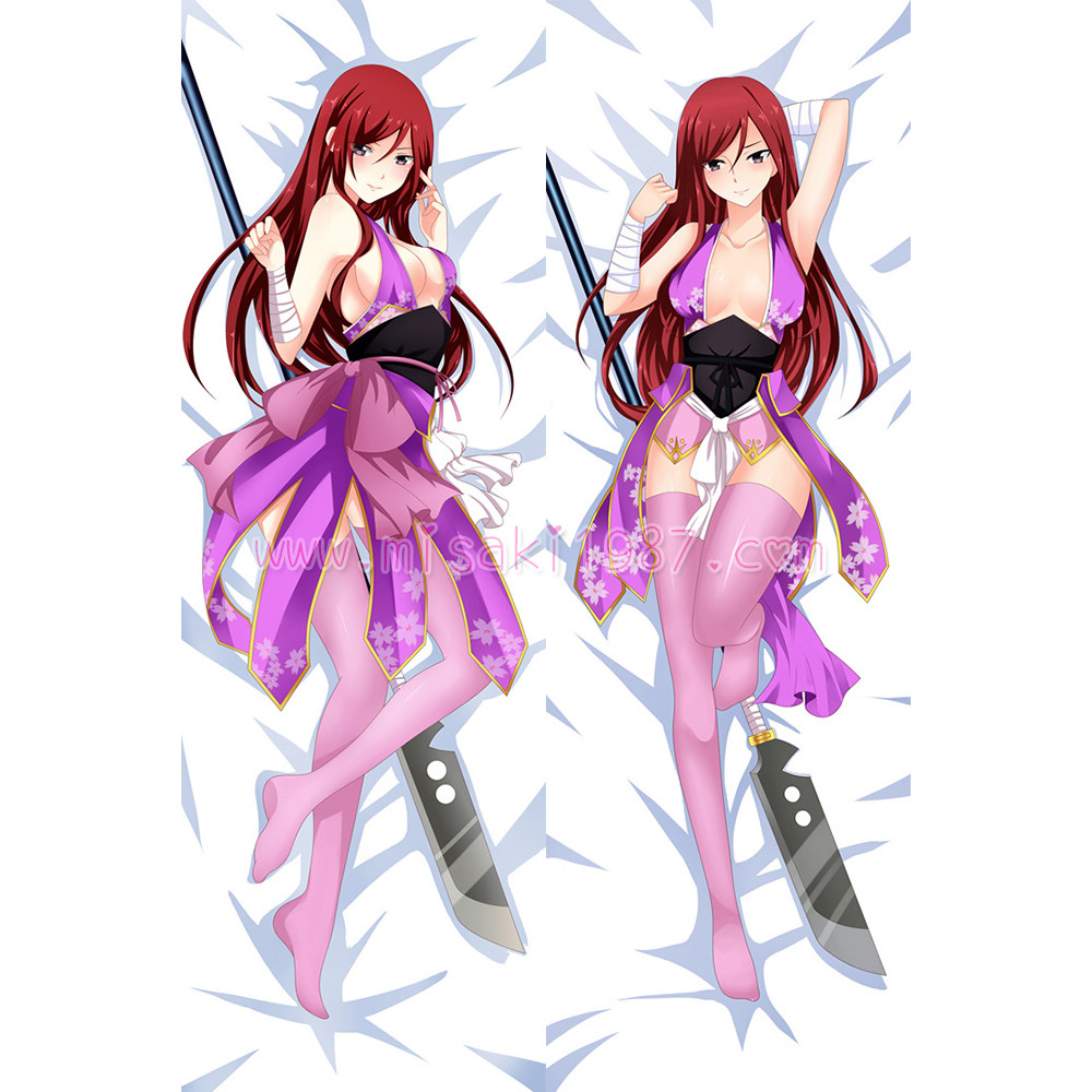 Fairy Tail Dakimakura Erza Scarlet Body Pillow Case 05