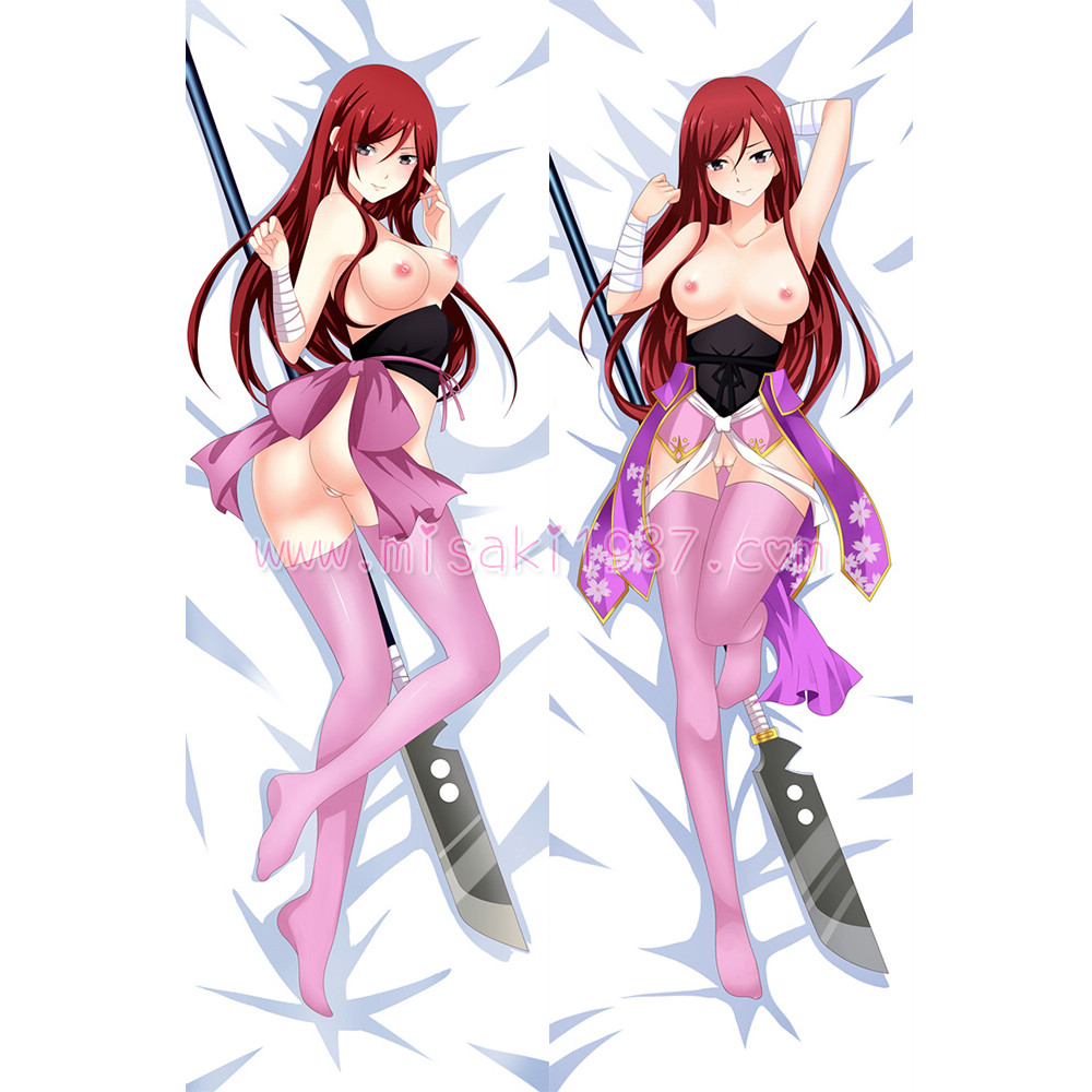 Fairy Tail Dakimakura Erza Scarlet Body Pillow Case 08