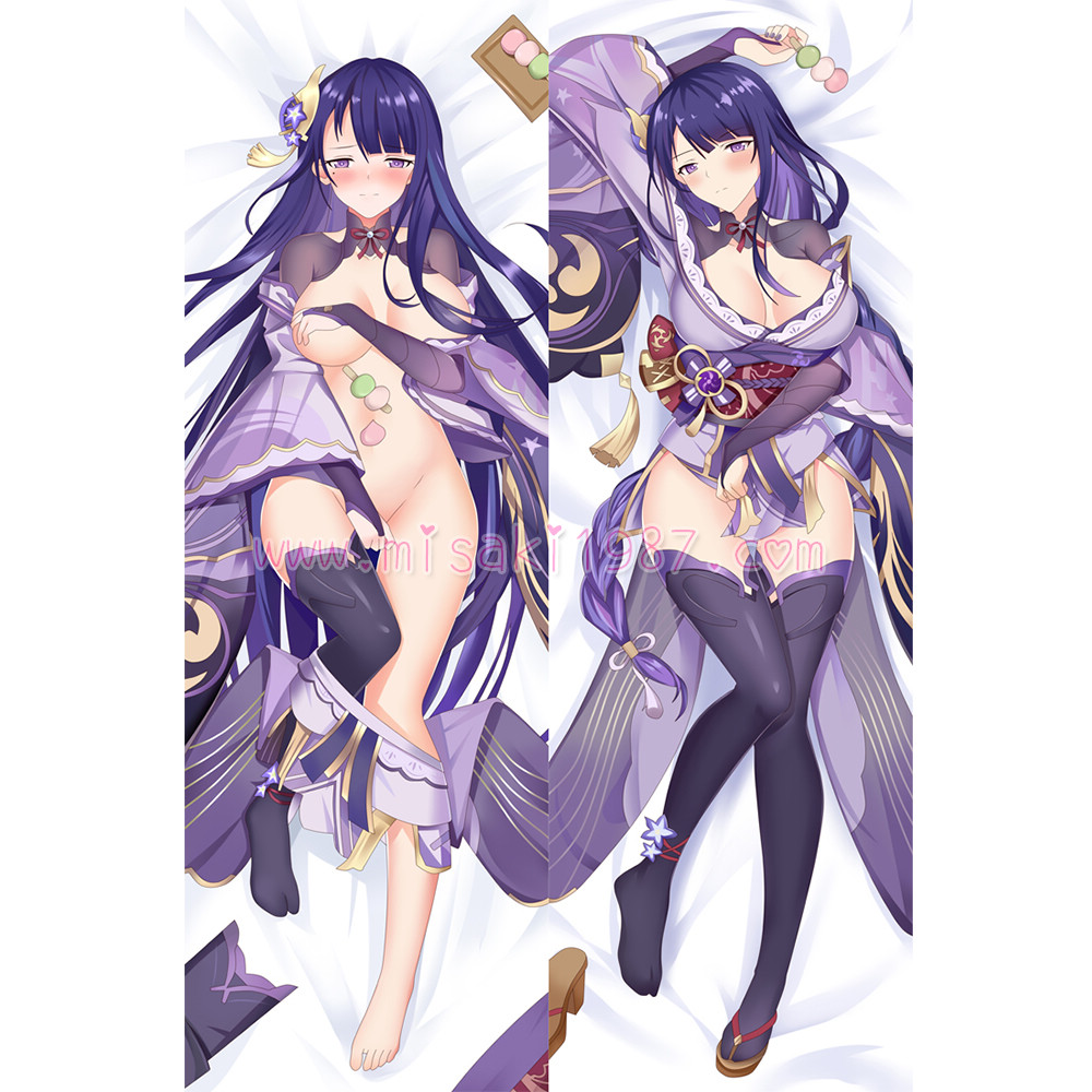 Genshin Impact Dakimakura Baal Raiden Shogun Body Pillow Case 08