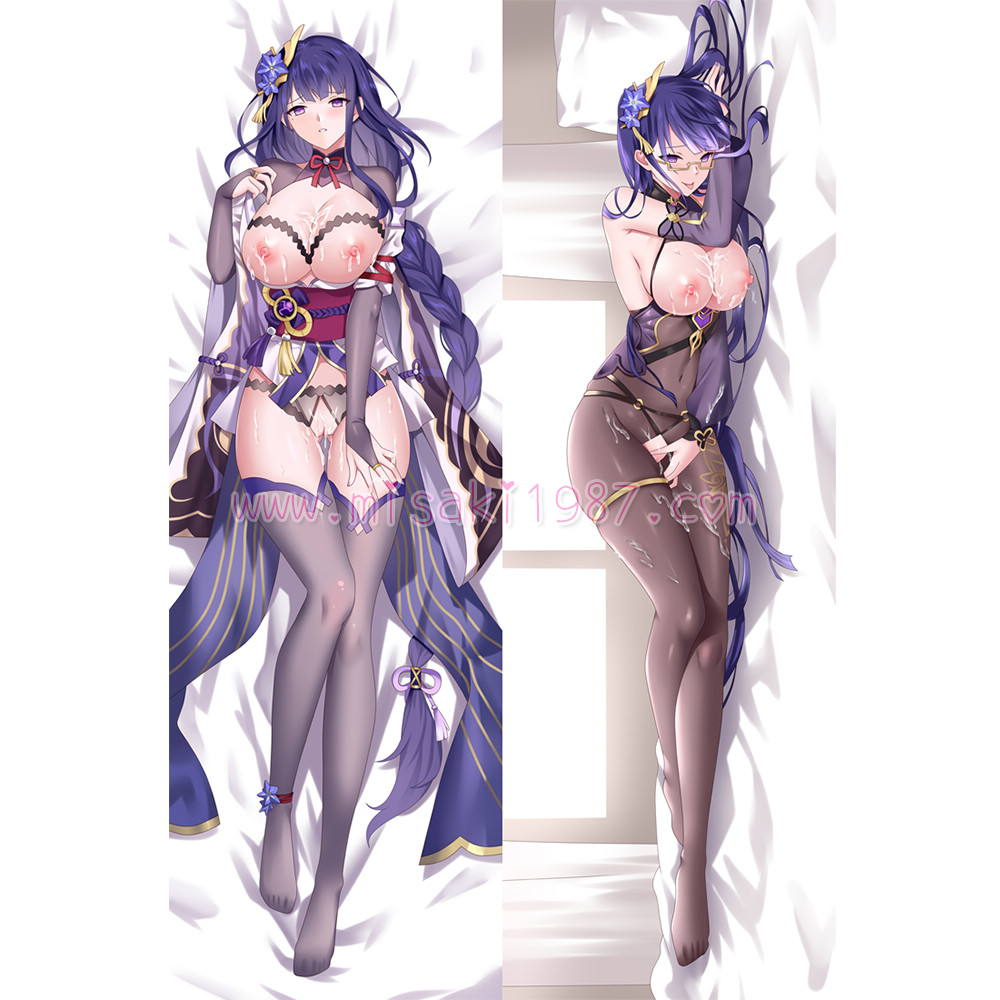 Genshin Impact Dakimakura Baal Raiden Shogun Body Pillow Case 29