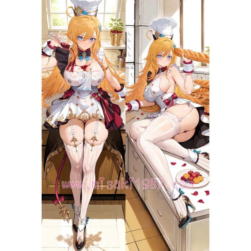 Genshin Impact Dakimakura Escoffier Body Pillow Case