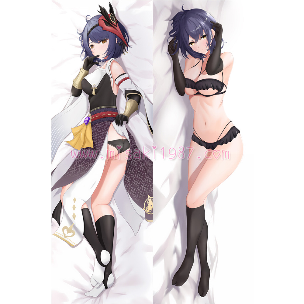Genshin Impact Dakimakura Kujou Sara Body Pillow Case 10