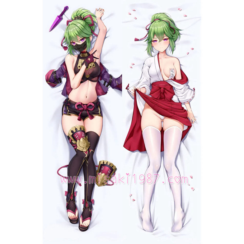 Genshin Impact Dakimakura Kuki Shinobu Body Pillow Case 11