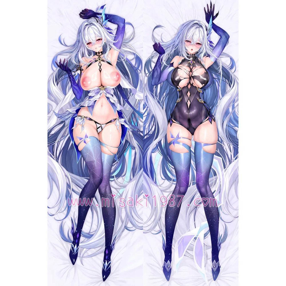Genshin Impact Dakimakura Skirk Body Pillow Case 16