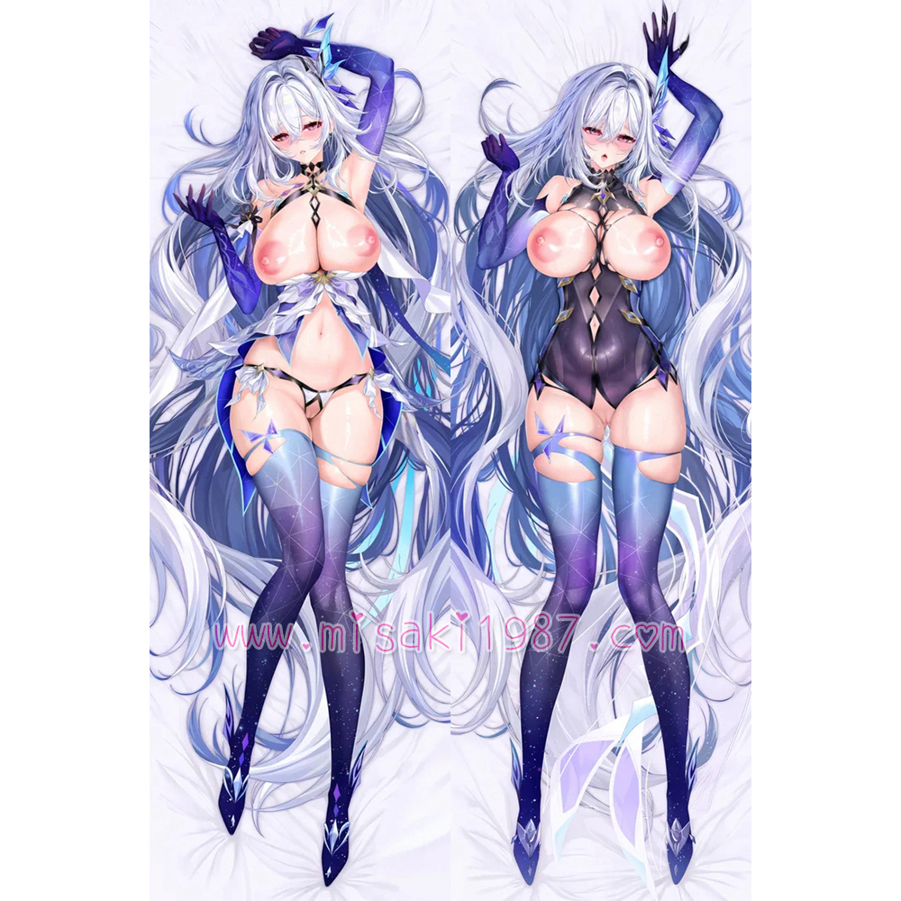 Genshin Impact Dakimakura Skirk Body Pillow Case 17