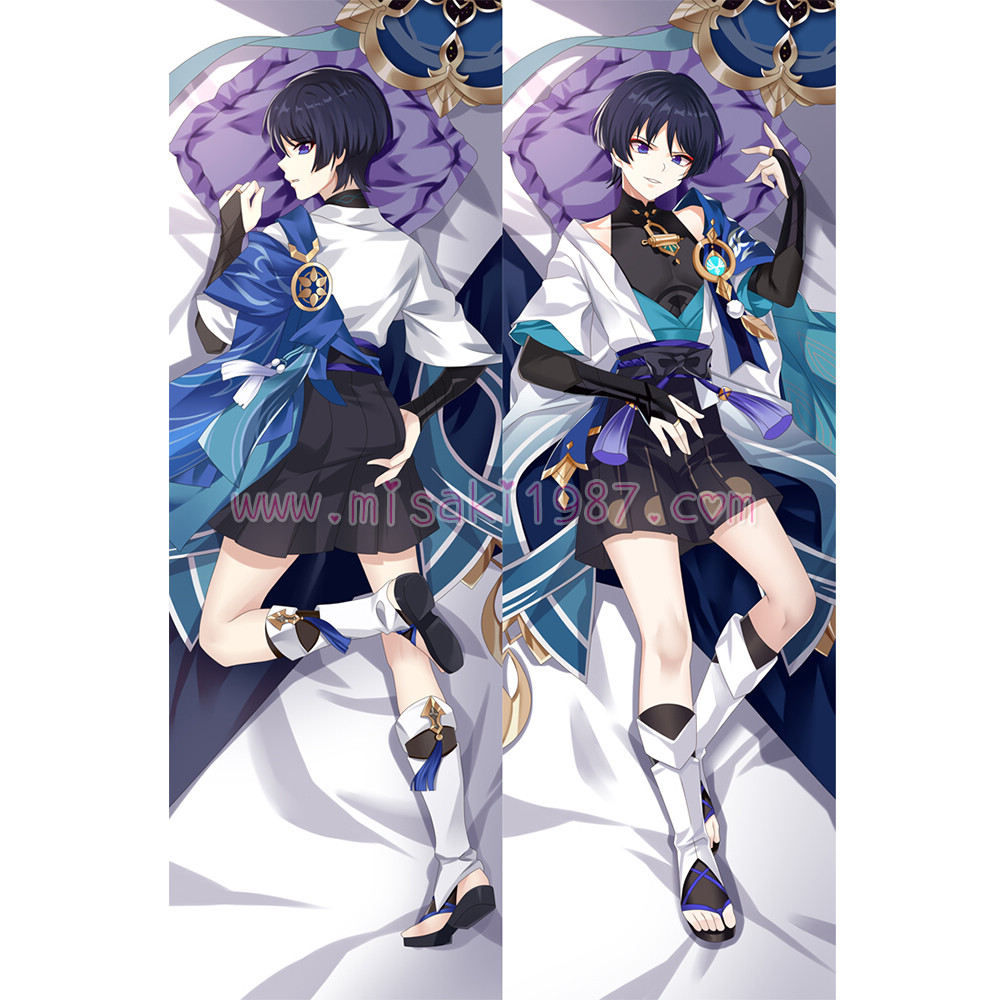 Genshin Impact Dakimakura Wanderer Body Pillow Case 02