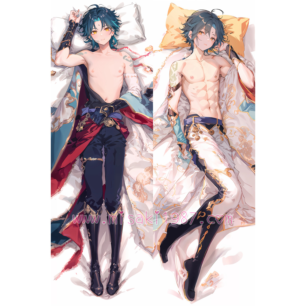 Genshin Impact Dakimakura Xiao Body Pillow Case 08