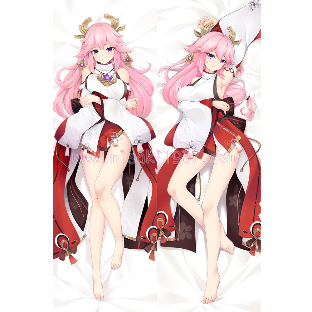 Genshin Impact Dakimakura Yae Miko Body Pillow Case