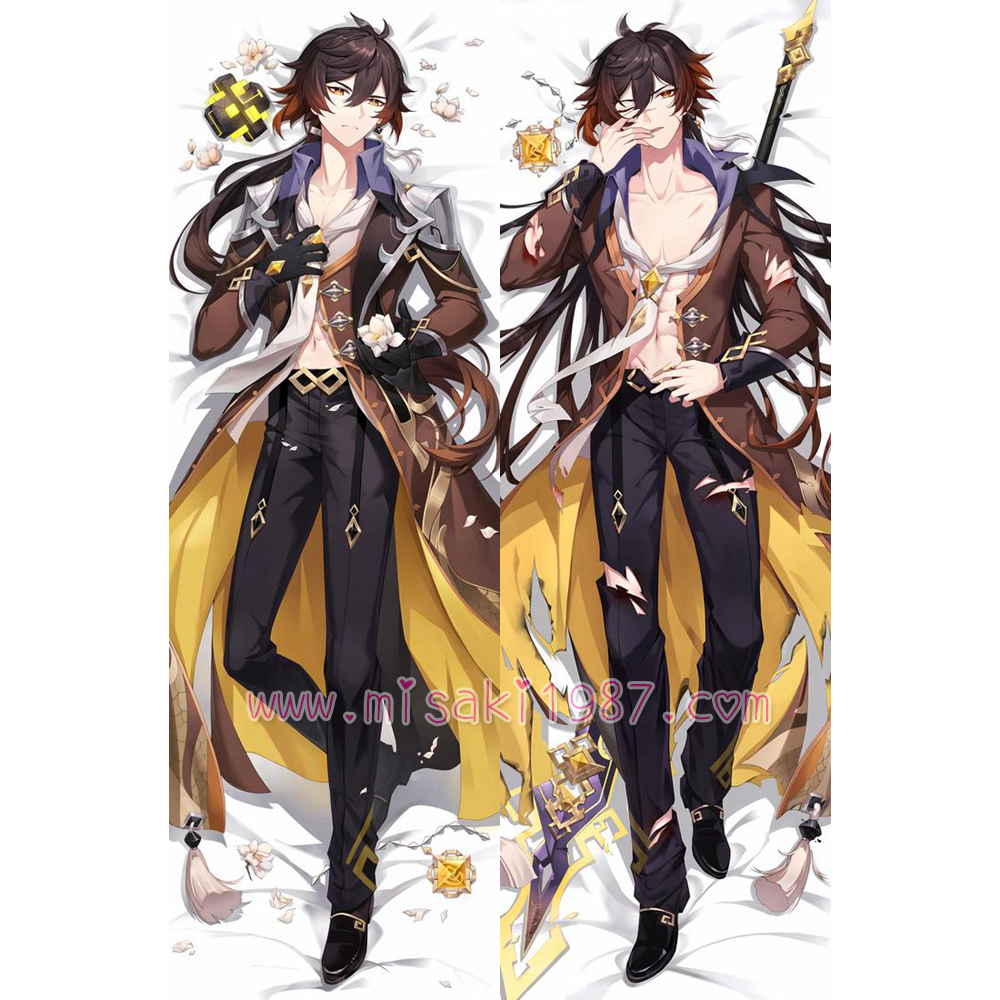 Genshin Impact Dakimakura Zhongli Body Pillow Case 10