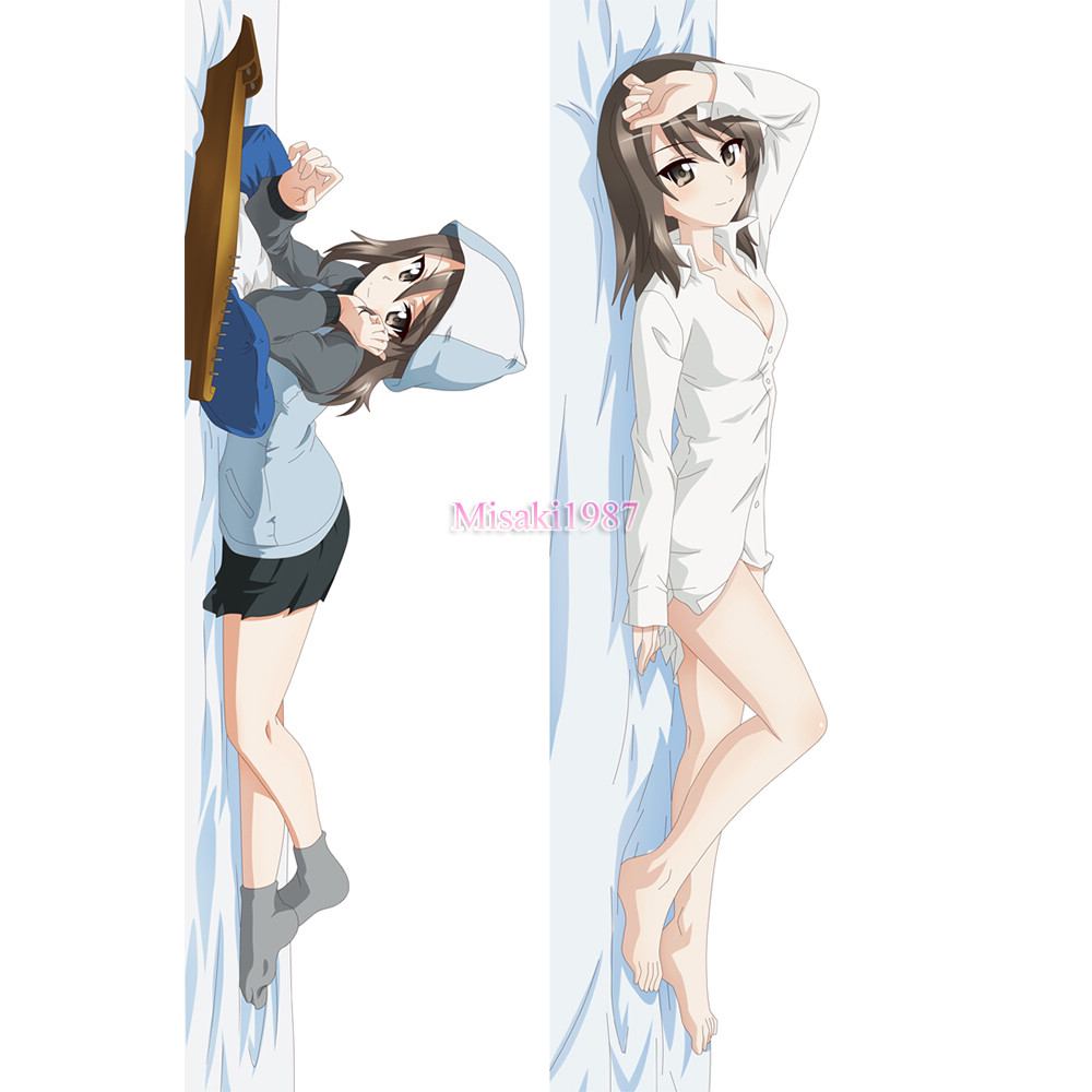 Girls und Panzer Dakimakura Mika Body Pillow Case 02