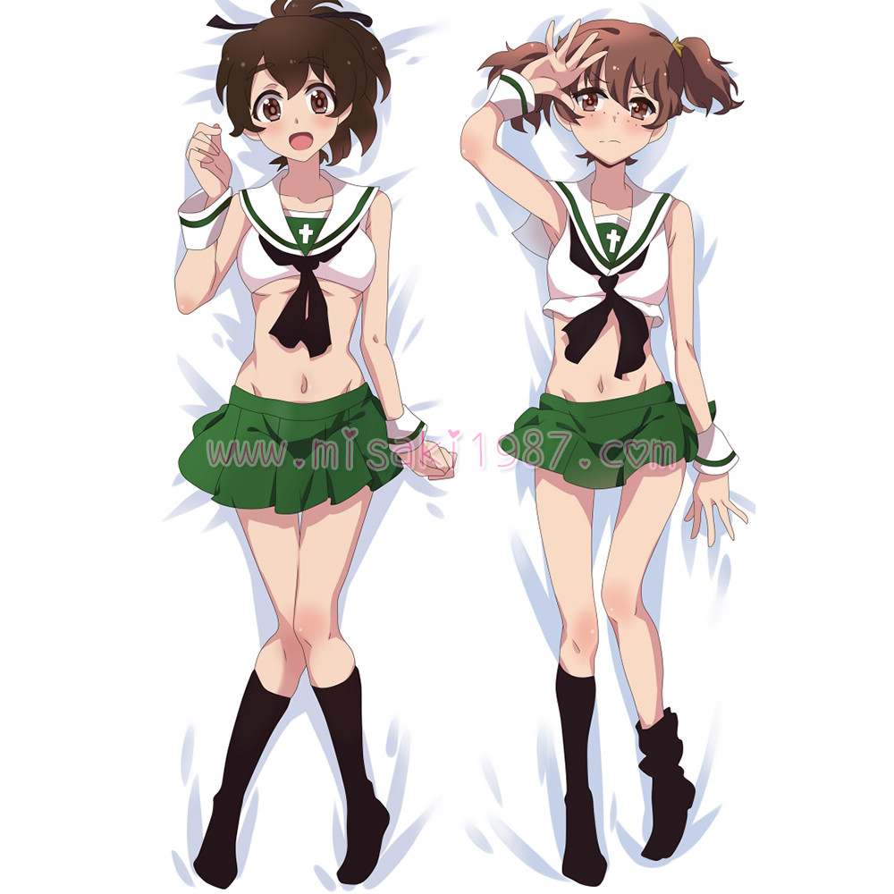 Girls und Panzer Dakimakura Momo Kawashima Body Pillow Case