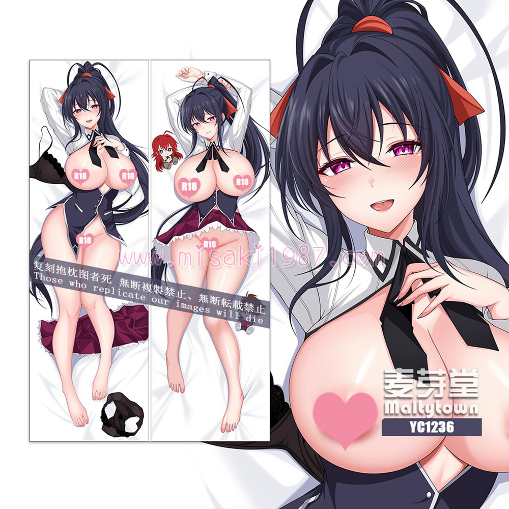 High School DXD Dakimakura Akeno Himejima Body Pillow Case 11