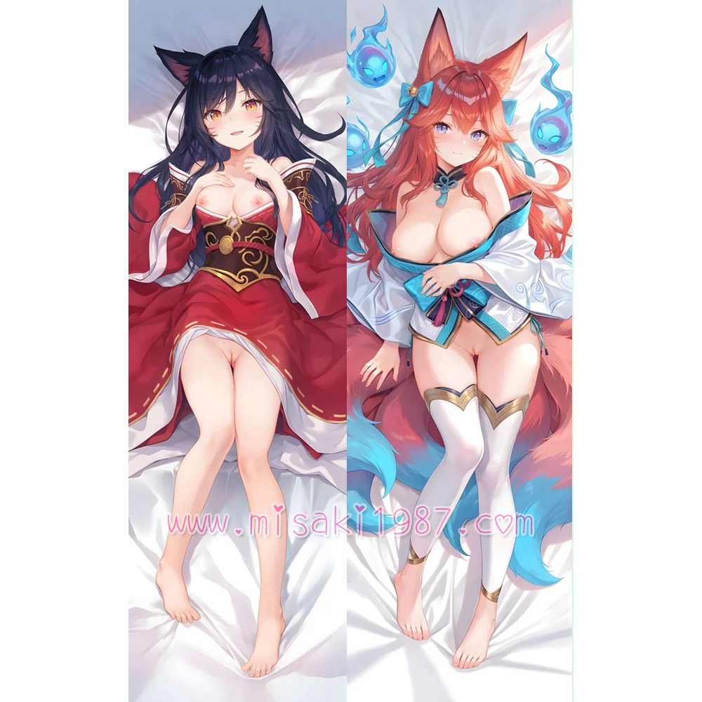 League of Legends Dakimakura Ahri Body Pillow Case 02