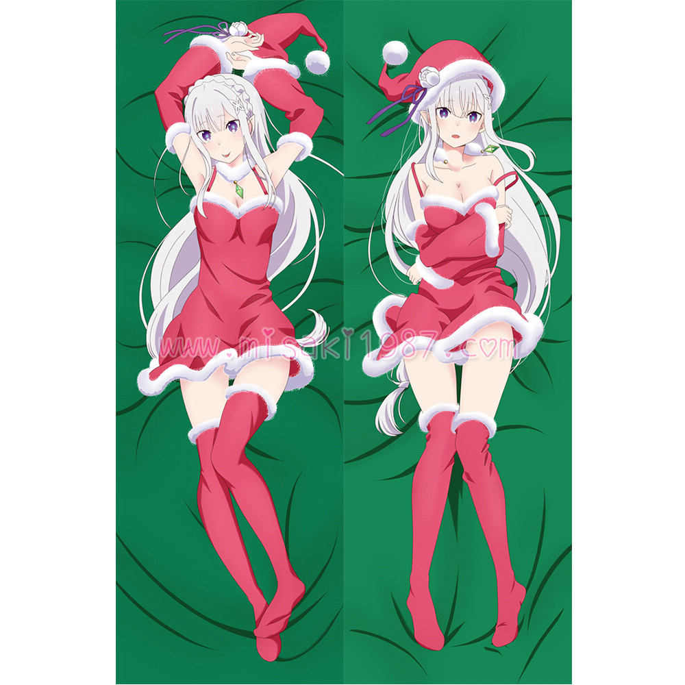 Re:Zero Dakimakura Emilia Body Pillow Case 13