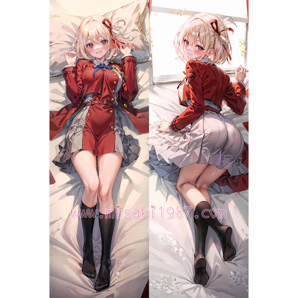Lycoris Recoil Dakimakura Chisato Nishikigi Body Pillow Case 09