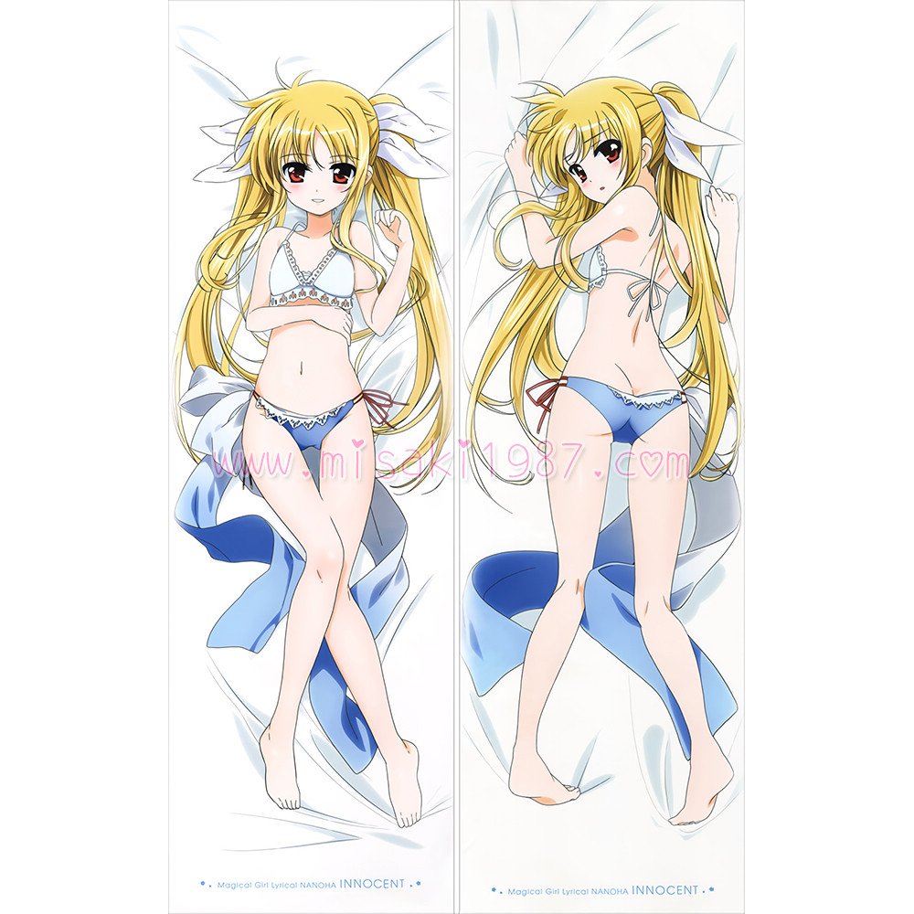 Magical Girl Lyrical Nanoha Dakimakura Fate Testarossa Body Pillow Case 06