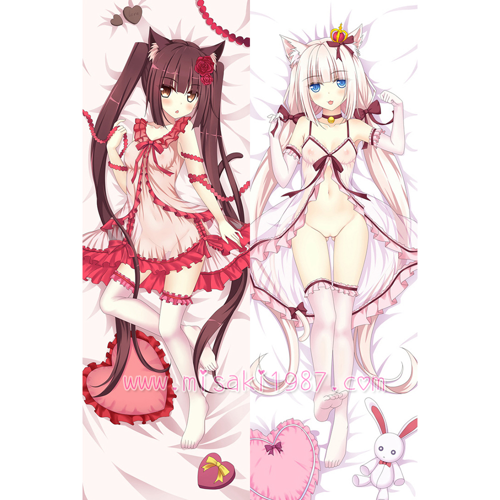 Nekopara Dakimakura Chocola Vanilla Body Pillow Case 11