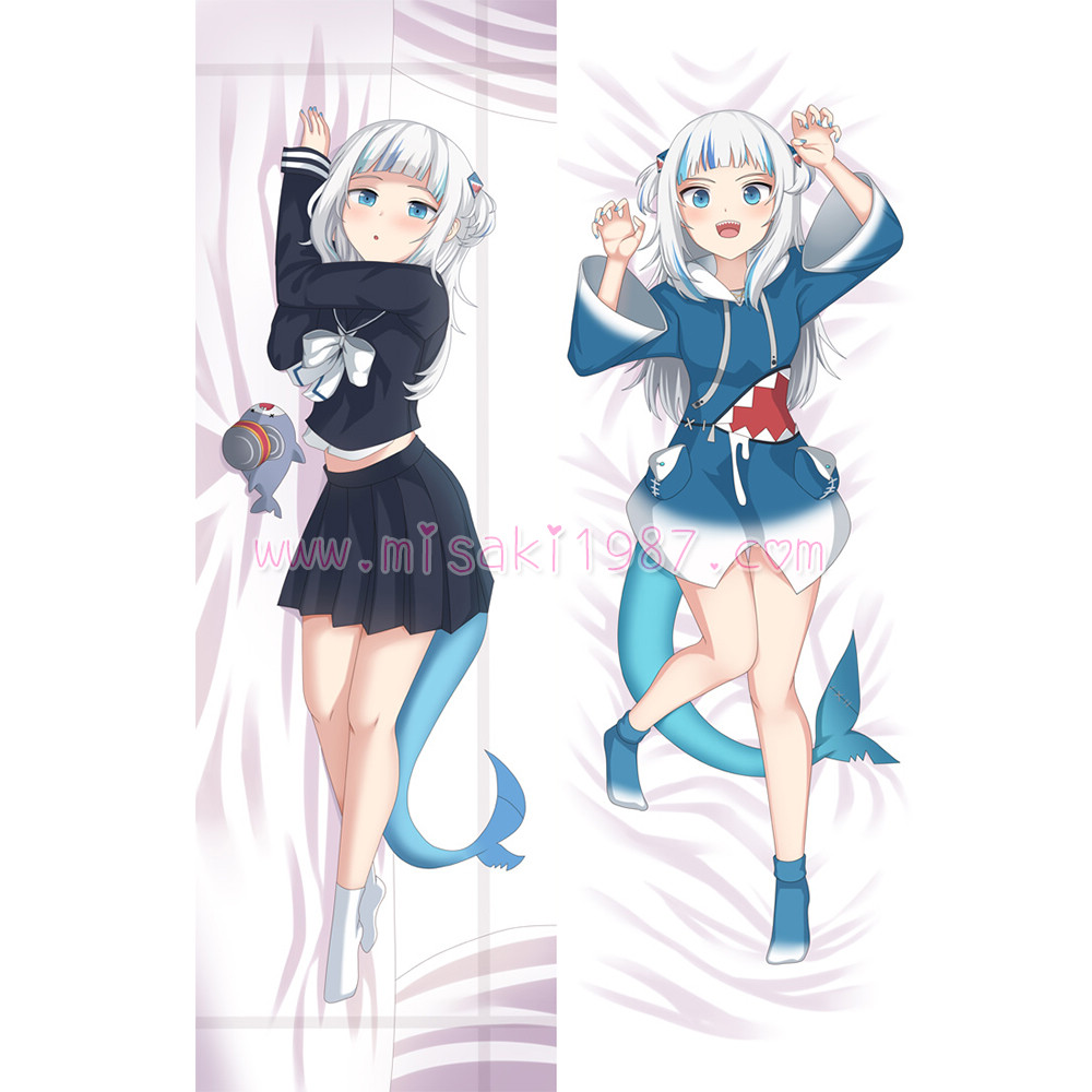 Virtual YouTuber Dakimakura Gawr Gura Body Pillow Case 06