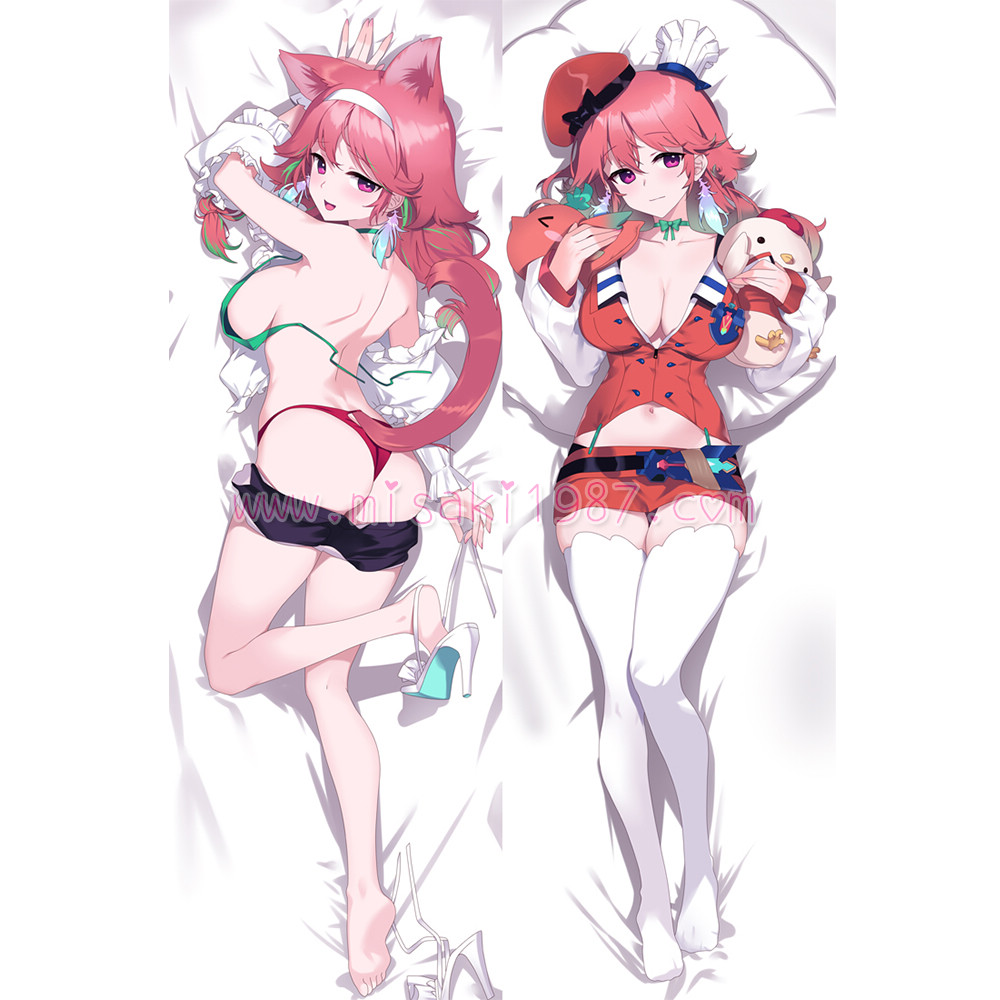 Virtual YouTuber Dakimakura Hakui Koyori Body Pillow Case