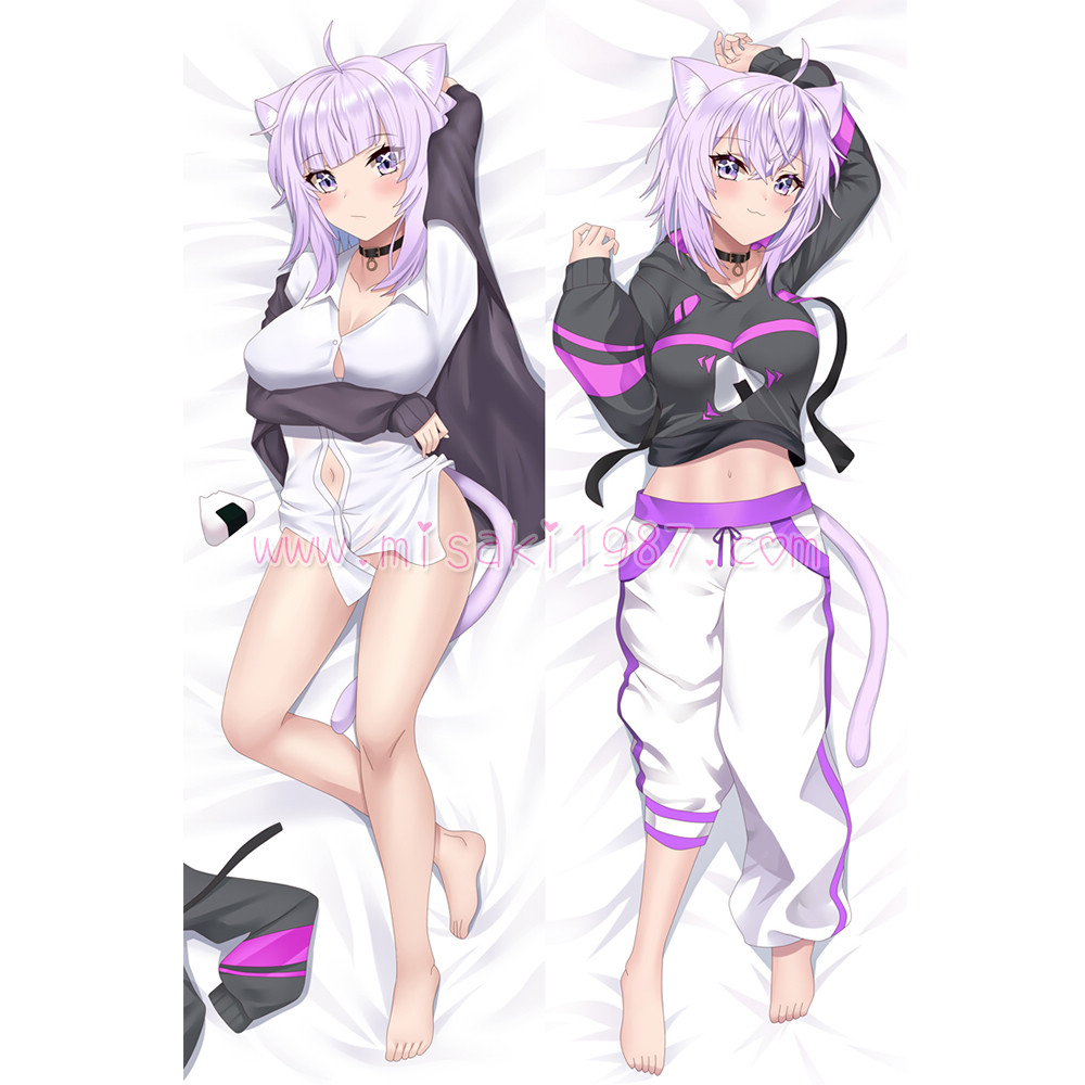 Virtual YouTuber Dakimakura Nekomata Okayu Body Pillow Case 02