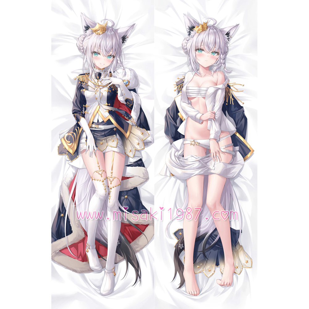 Virtual YouTuber Dakimakura Shirakami Fubuki Body Pillow Case 14