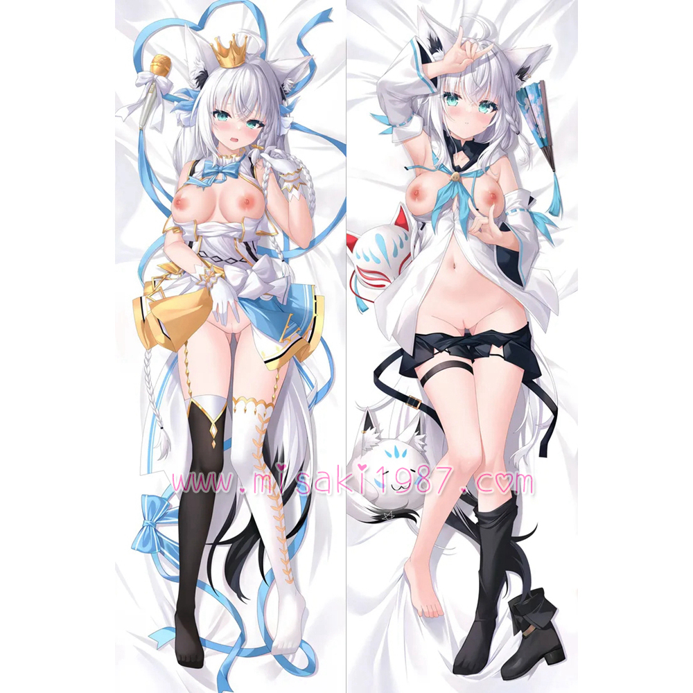 Virtual YouTuber Dakimakura Shirakami Fubuki Body Pillow Case 11