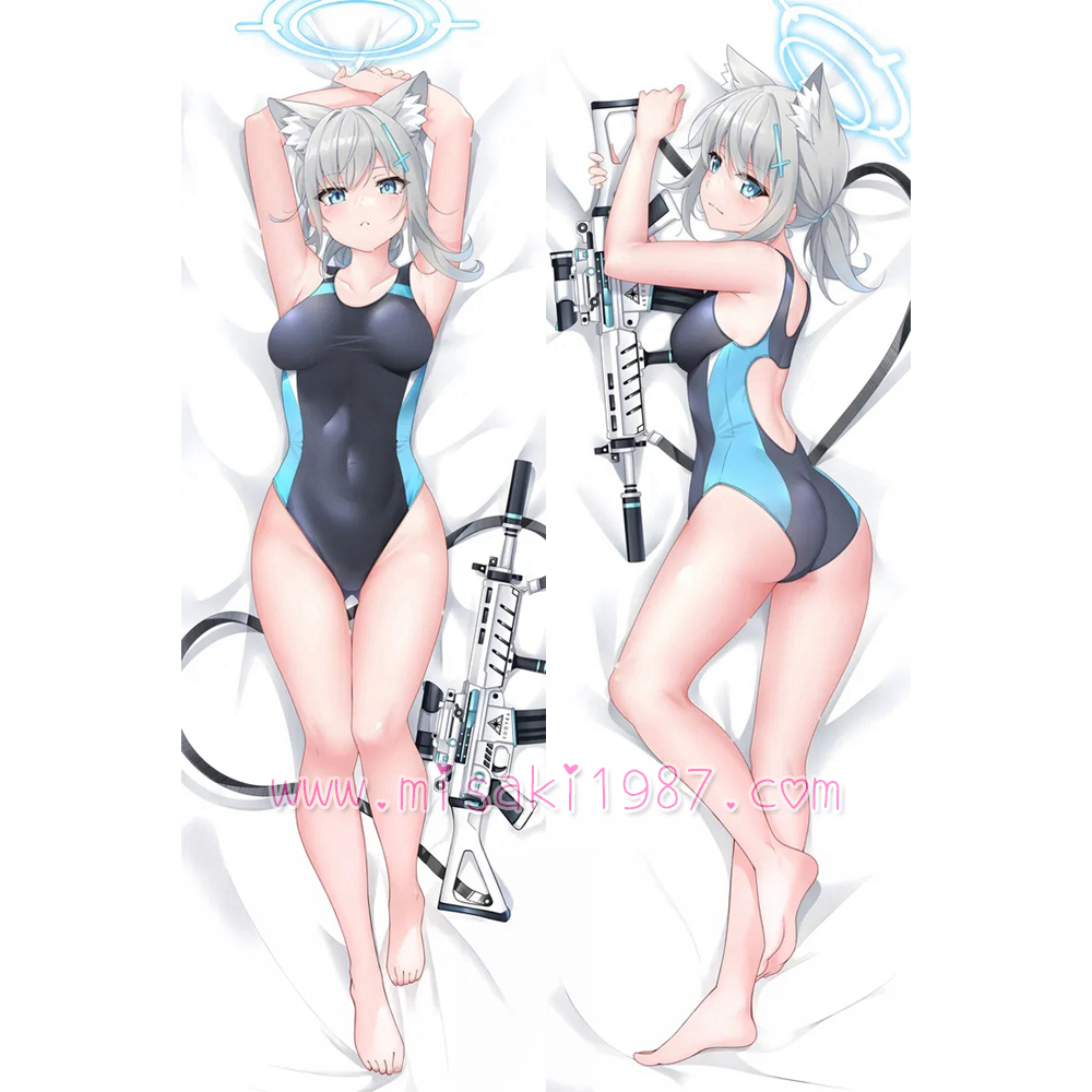 Blue Archive Dakimakura Sunaookami Shiroko Body Pillow Case 17