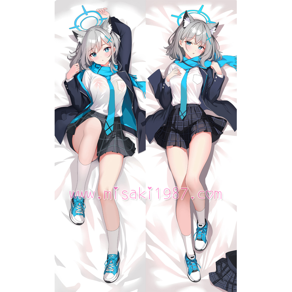 Blue Archive Dakimakura Sunaookami Shiroko Body Pillow Case 20
