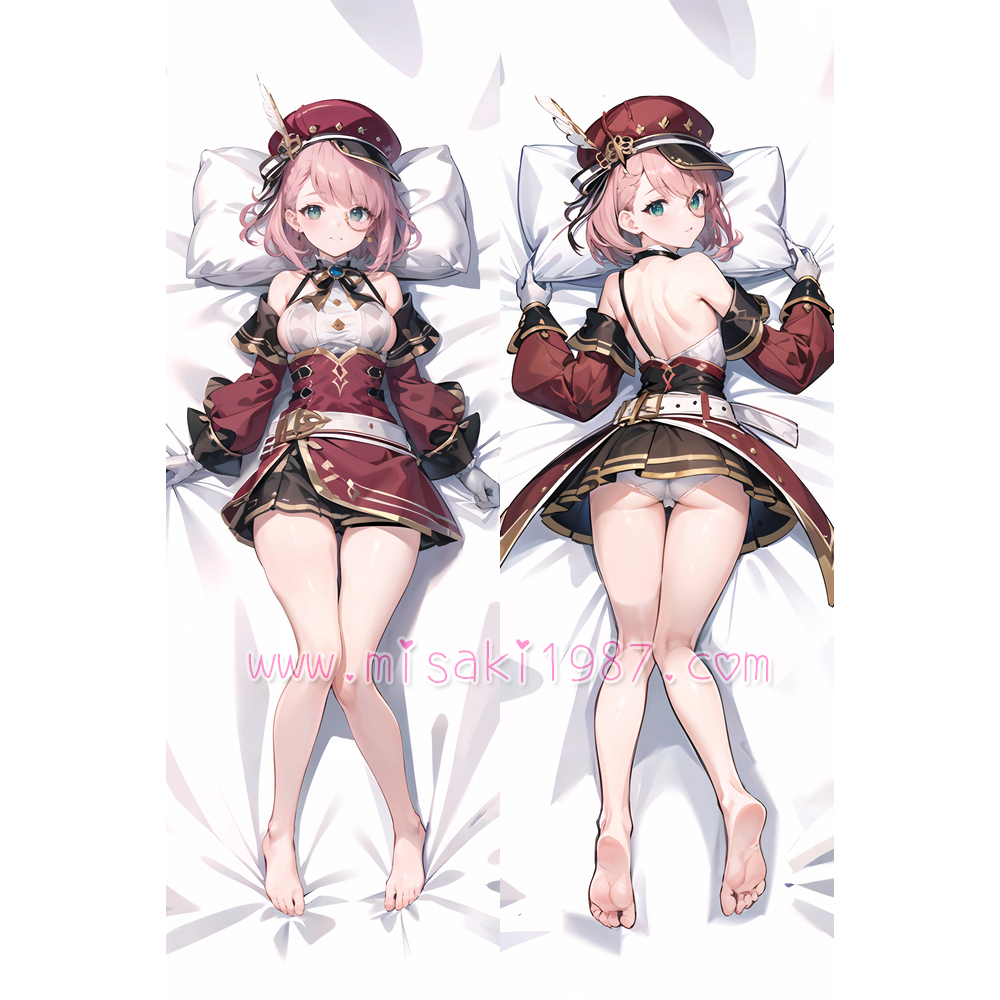 Genshin Impact Dakimakura Charlotte Body Pillow Case 05