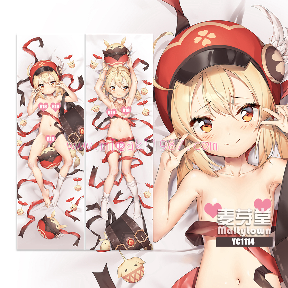 Genshin Impact Dakimakura Klee Body Pillow Case 17