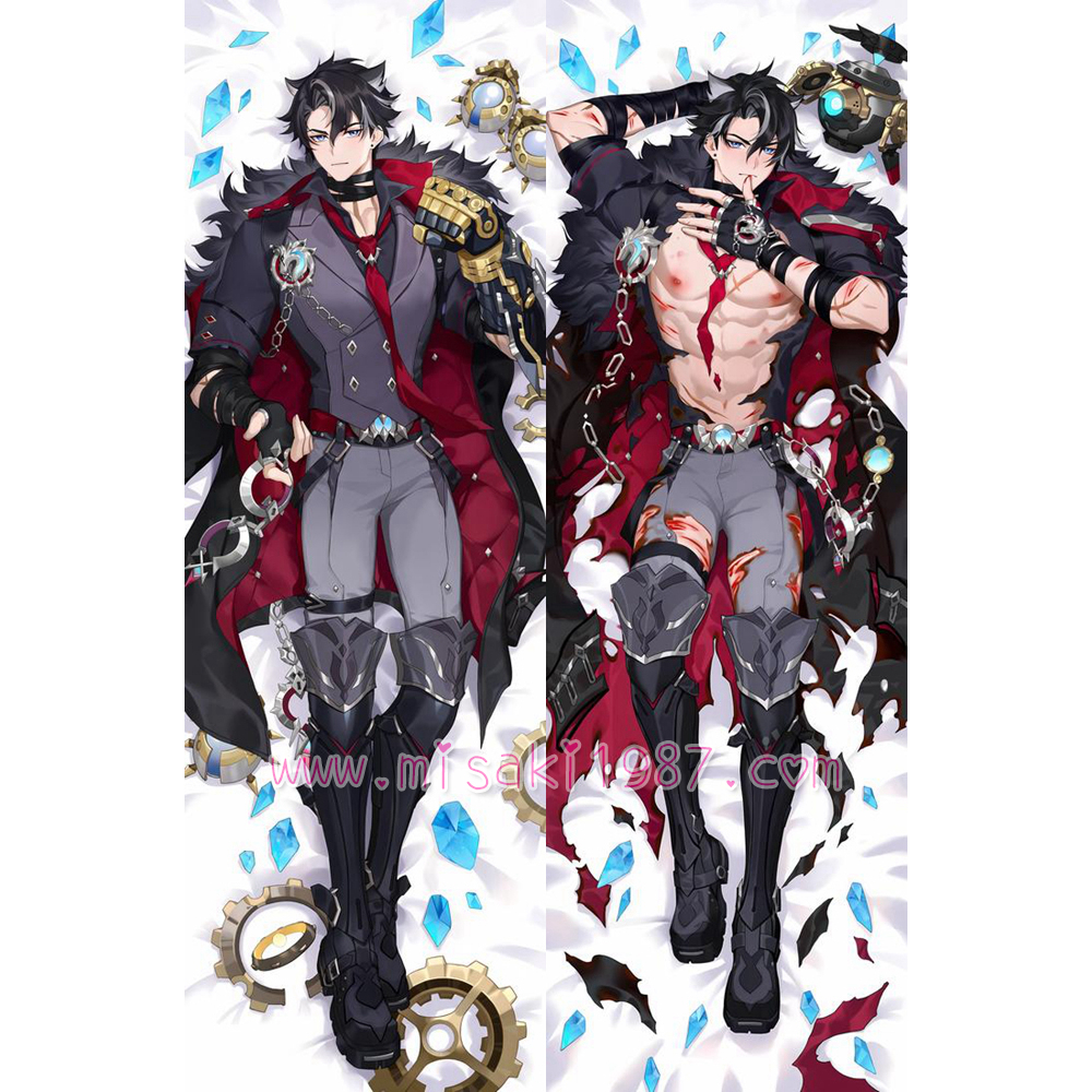 Genshin Impact Dakimakura Wriothesley Body Pillow Case 05