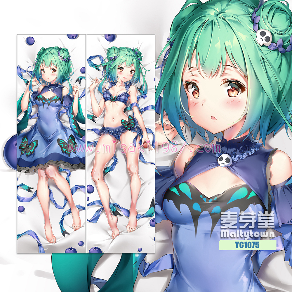 Virtual YouTuber Dakimakura Uruha Rushia Body Pillow Case 05